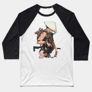 Apocalypse military female soldier Baseball T-Shirt